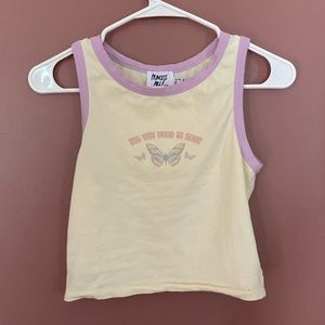 Princess Polly Butterfly Crop Tank, Size 4